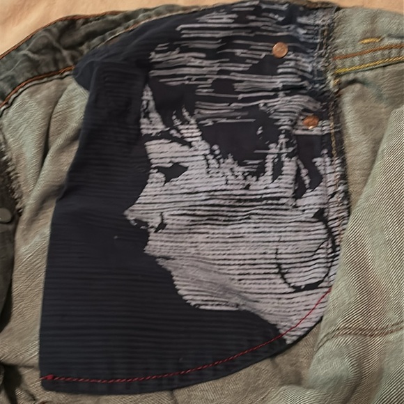 VINTAGE RARE VHTF UNISEX LEVI’S RED BUTTON FLY MENS size 36x30 REDLINE SELVAGE - Picture 14 of 16